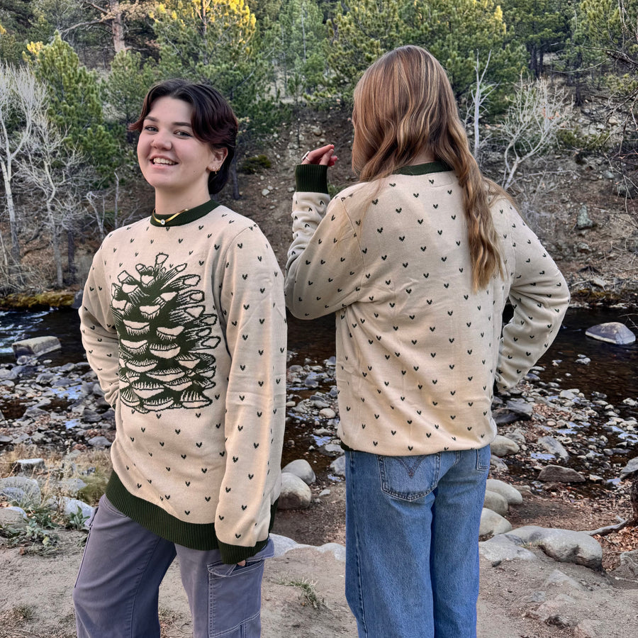 Knit Pinecone Sweater