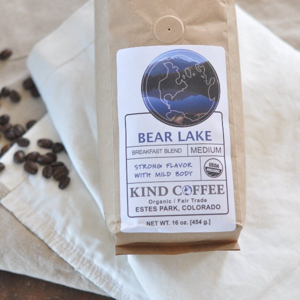 Bag of medium roast coffee - strong flavor with mild body