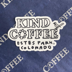 kind coffee sticker 